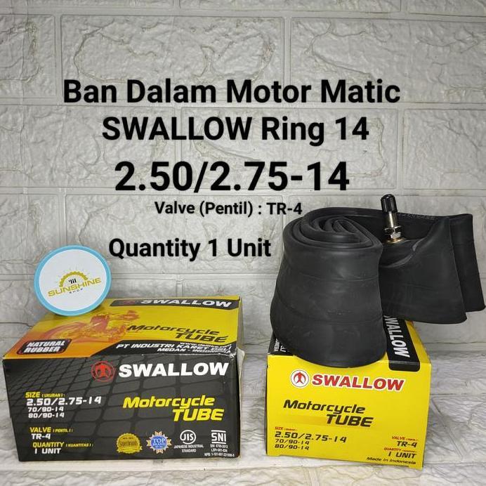 Ban Dalam Motor 14 250 275 SWALLOW 250/275-14 Matic 2.50/2.75-14