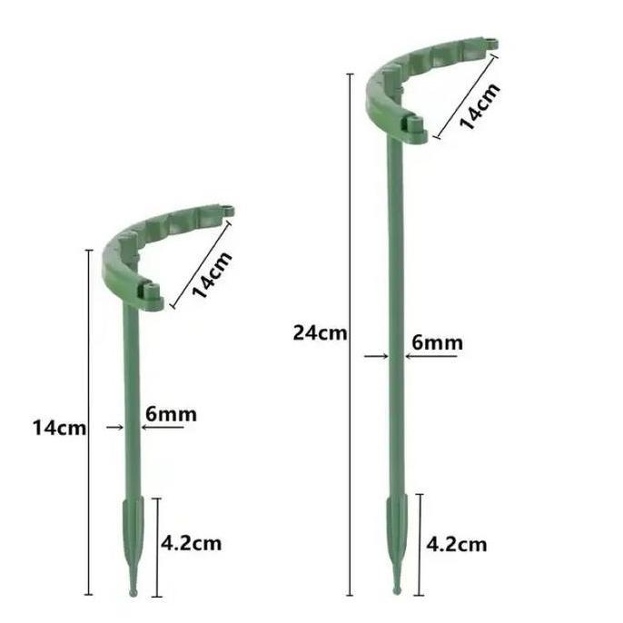 VIWIUWIU 12Pcs Tiang Tanaman Kawat Tanaman Peyanggga Tanaman Rambat Tiang Penompak Bunga Rambatan Ta