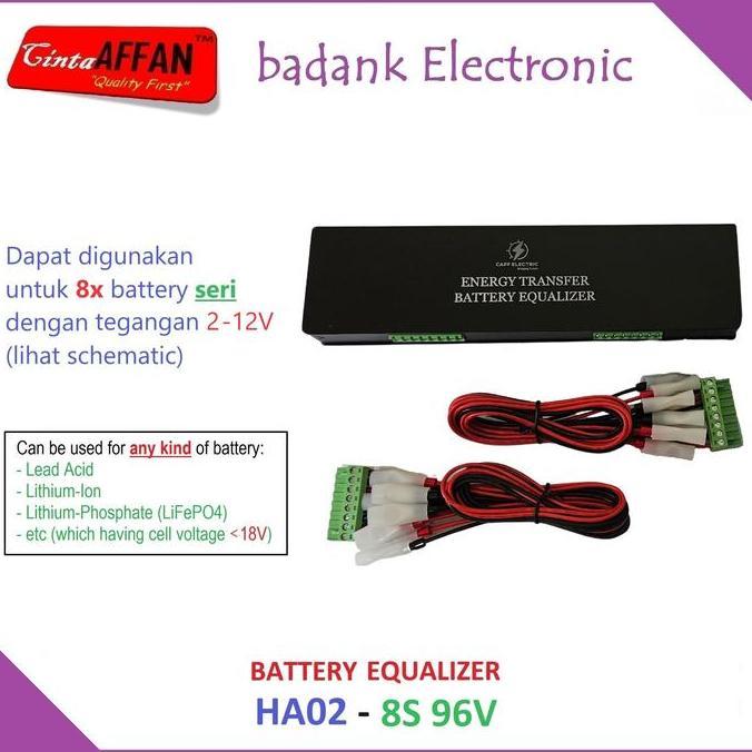 HA02-8S 96V Battery Equalizer Accu Balancer Penyeimbang Tegangan Aki