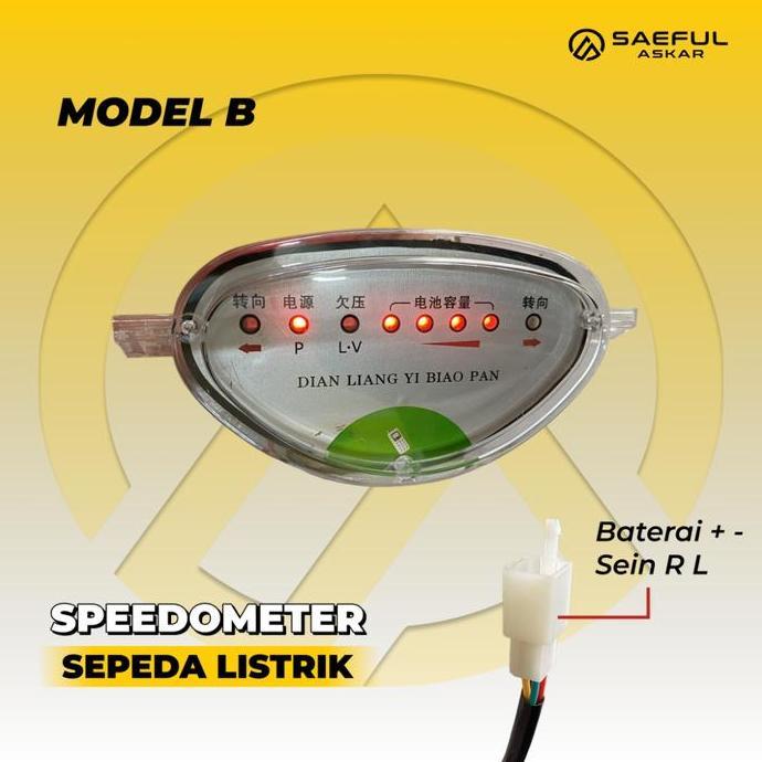 Display Indikator Speedometer Sepeda Listrik Motor Listrik 48v 60v 72v