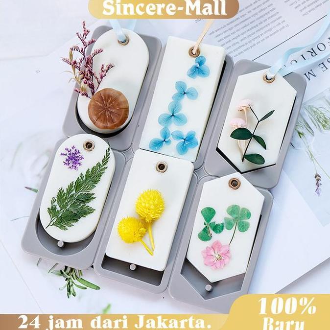 DIKARTELLA 6 Model Silikon Wax Sachet Cetakan Sabun Batang Cetakan Silikon Sabun