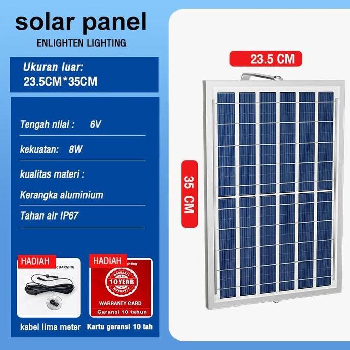 lampu123 Panel Surya Silikon Oksida untuk Lampu Sorot Tenaga Surya, Lampu Tenaga Surya, Kabel Tenaga