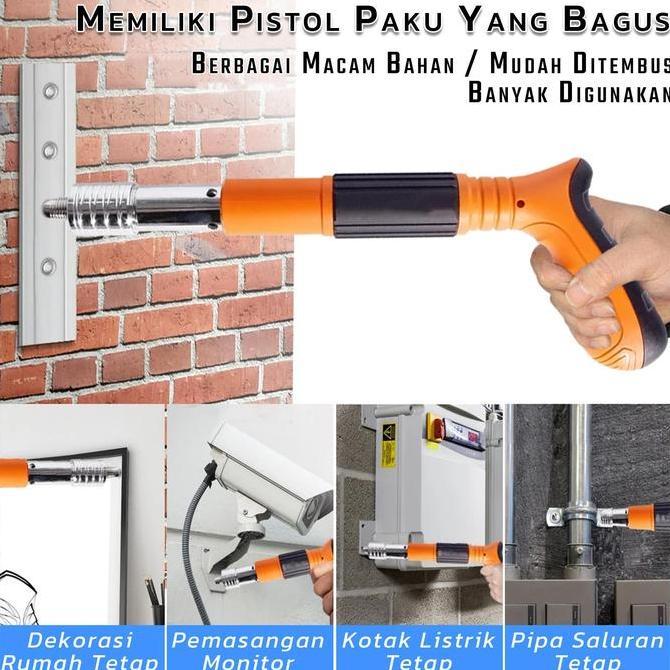 VIWIUWIU (COD) Nail Gun Hand Riveters Alat Tembak Paku Beton Nail Fastener Mini Ramset Gun Nailer Mu