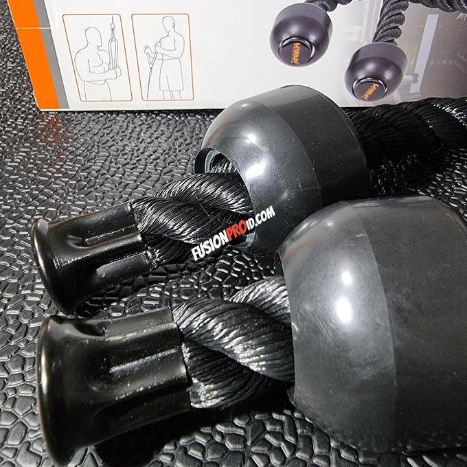 Lansungkirim- Tricep Rope Tali Latihan Triceps Handle Bar Gym Fitnes Fitness Livepro