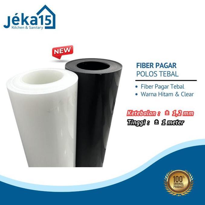 SUPER HEMAT - Fiber Pagar Polos 1.2 mm Meteran / Fiber Pagar Tebal