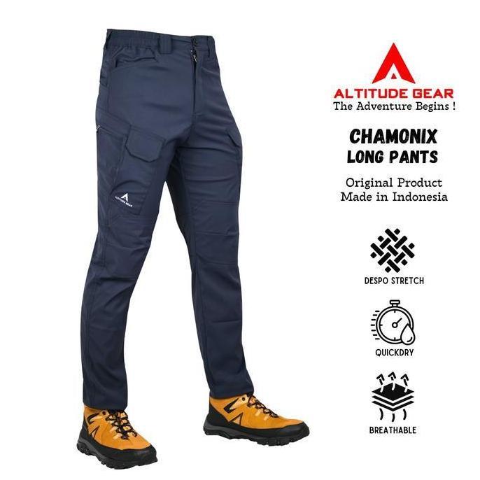 Eiger - Altitude Gear Celana Gunung Pria Panjang Cargo Tactical Chamonix Quickdry Watereplent Slim-f