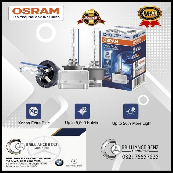 TERLARIS BOHLAMP LAMPU OSRAM COOLBLUE D1S D2S D2R D3S D4S D4R LAMPU UTAMA OSRAM 