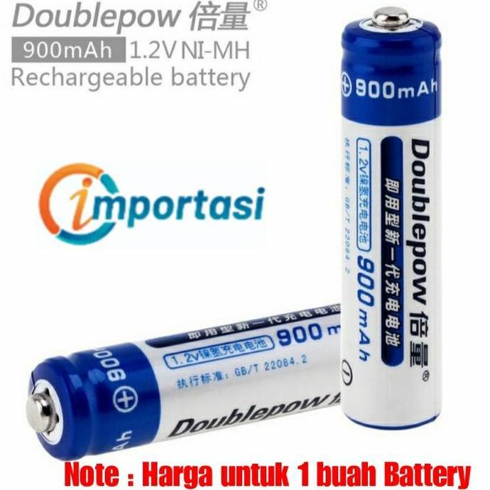 Doublepow Battery Rechargeable Aa 1200Mah Aaa 900Mah Batere Baterai