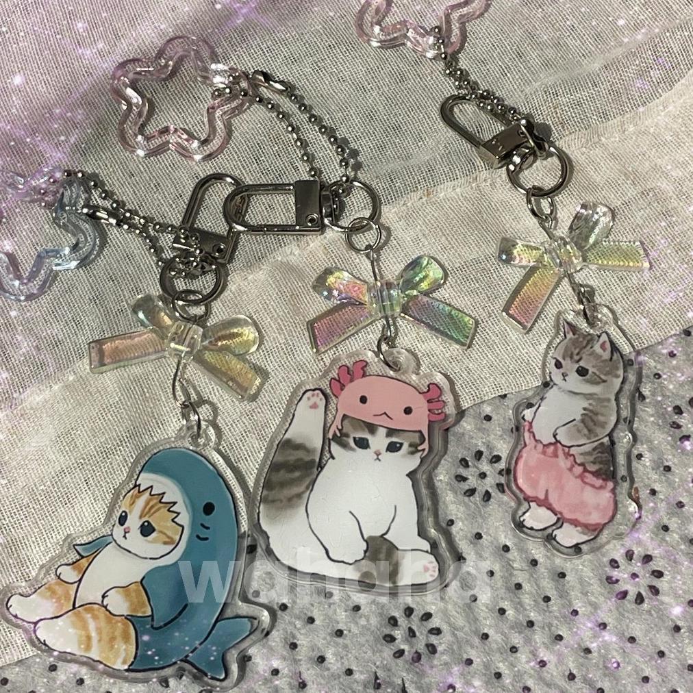 Gantungan Kunci/Gantungan Kunci Lucu/Gantungan Tas/Gantungan Kunci Motor/Keychain Mofusand/Acrylic K