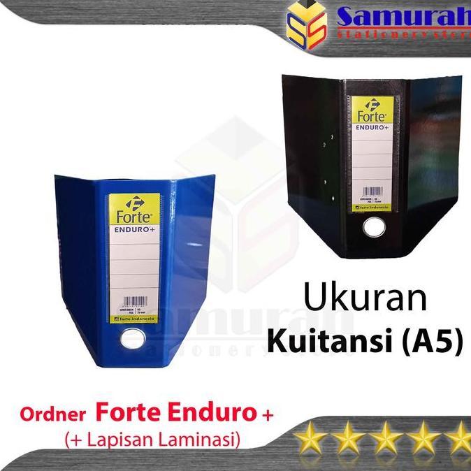 Ordner Forte Premium Enduro + Laminasi Ukuran Kuitansi / A5 Punggung 75 mm / Map File 2 Lubang / Bol
