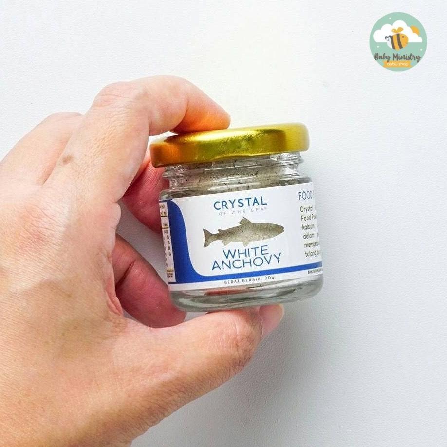 white anchovy powder (20 gr) crystal of the sea / bubuk ikan teri asin / mpasi / pura / kaldu ikan t