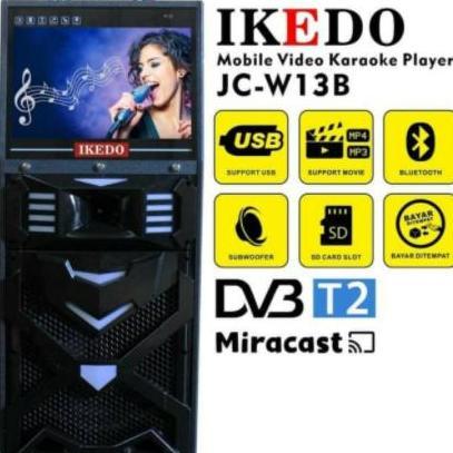 BEBAS ONGKIR - IKEDO JC-W13B Speaker Portable Meeting Wireless Karaoke ORIGINAL