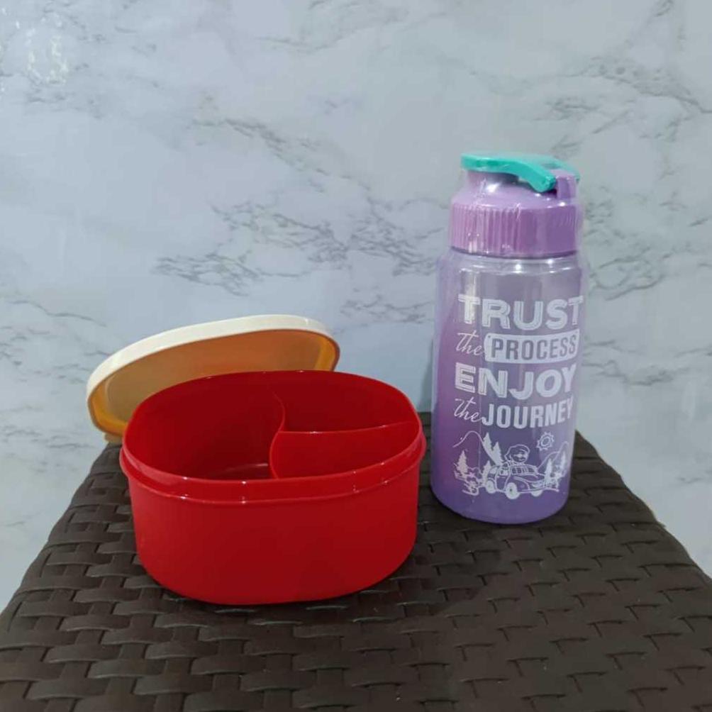 HOT SALE Kotak Makan Mini Kecil Anak 500 ML Lunch Box Wadah Bekal Cemilan Snack Bayi Lucu Tepak+Boto