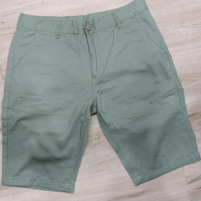 Celana Pendek Chino Short Pants Army - Pria