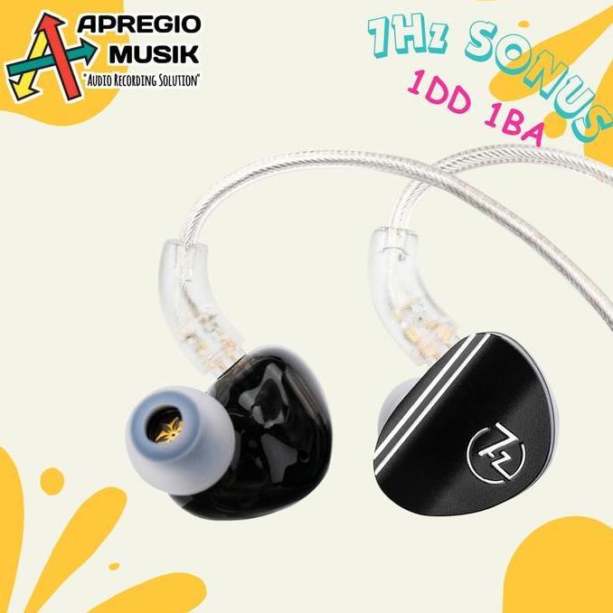 BEBAS ONGKIR - 7Hz / 7 Hertz SONUS 1BA+1DD Hybrid Driver In Ear Monitor Earphone
