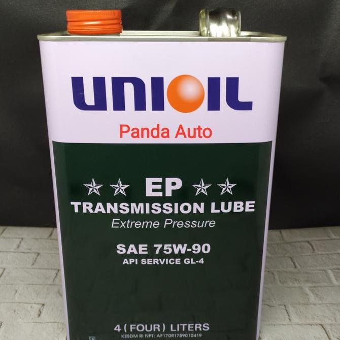 OLI TRANSMISI MANUAL PERSNELING, UNIOIL 75w 90 API GL-4, Kaleng 4 LTR