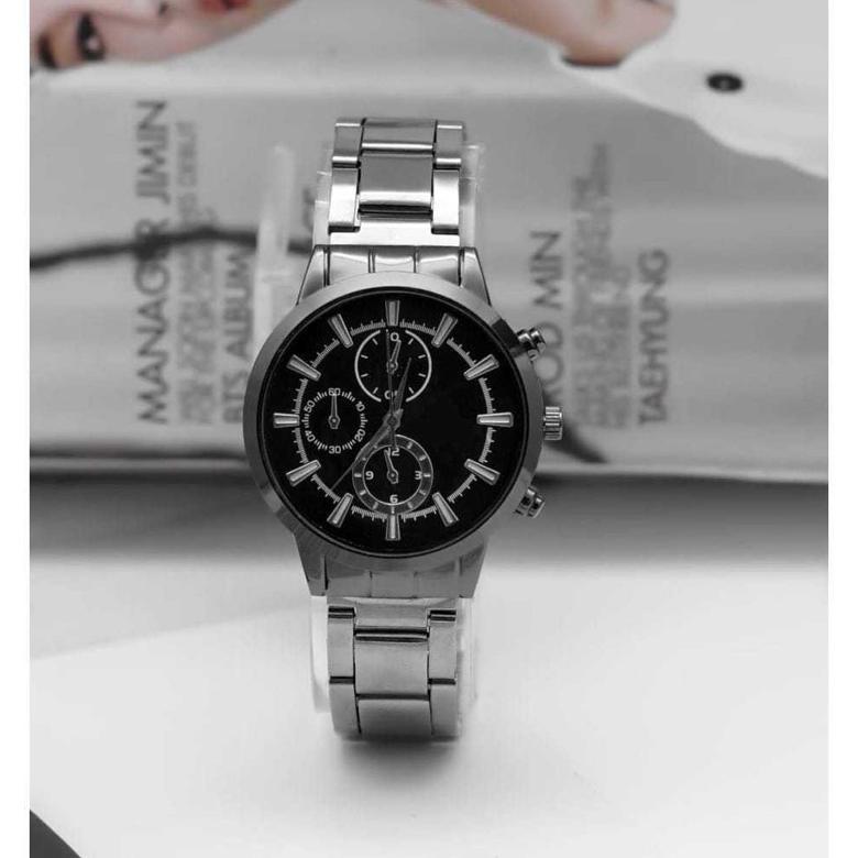 VALUE PACK (Cod)Jam Tangan Couple Fashion Army Strap Rantai (Dikirim Jakarta)