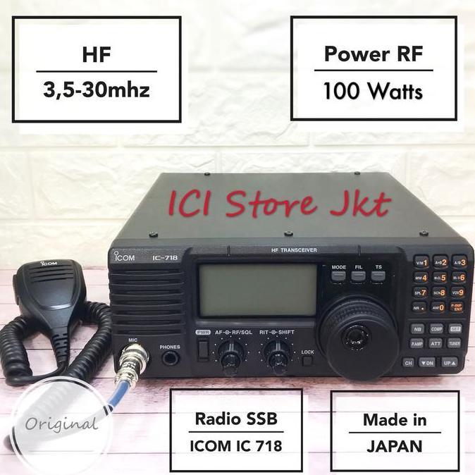 BEBAS ONGKIR - Icom IC 718 / Radio SSB Icom / Radio HF / Radio All Band Original