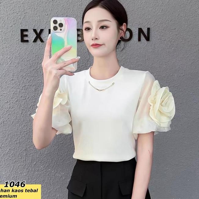 Blouse Kaos Import Blouse Kaos Import Wanita / Atasan Kekinian Ootd