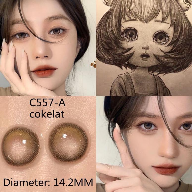 Exclusive 14-14.5Mmsoftlens Soflen Soflens Softlens Grey Softlens Hitam Softlense Softlens Murah Sof