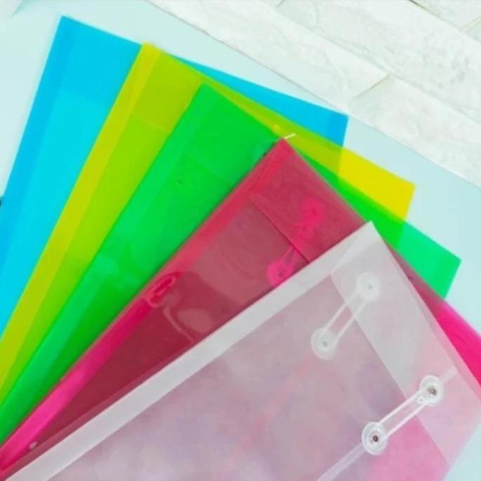 map tali plastik folio/map plastik tali folio murah ready