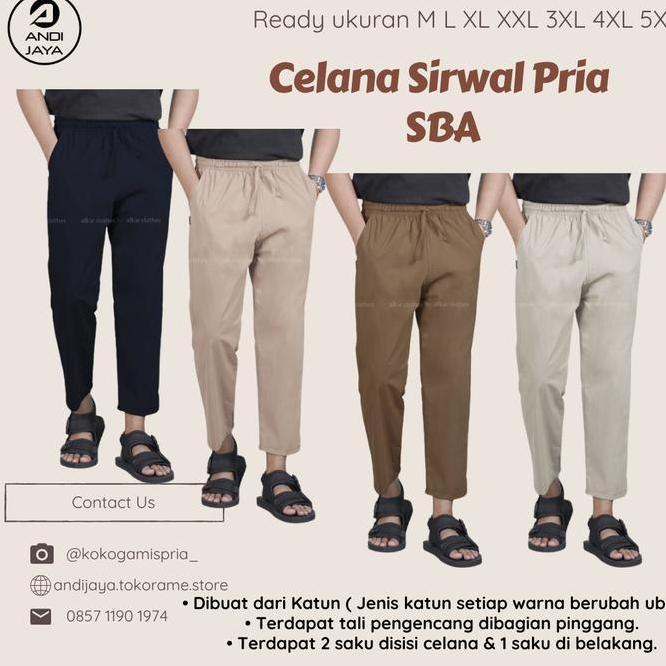 Celana Sirwal Pria Celana Sirwal Pria La Isbal Dewasa Size M