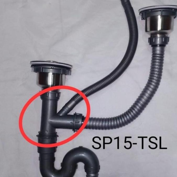 AFUR SELANG PEMBUANGAN BAK CUCI PIRING KITCHEN SINK WASTAFEL 2 LUBANG