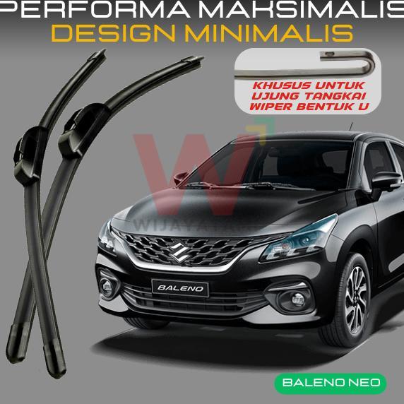 FREE ONGKIR WIPER BALENO HATCHBACK FRAMELESS WIPER BALENO HATCHBACK 2018 WIPER KACA MOBIL FRAMELESS 