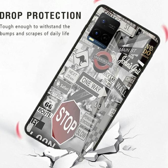 Softcase Glass Kaca VIVO Y21 Y21s 2021 - Casing Handphone VIVO Y21