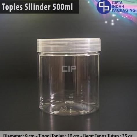 TOPLES PLASTIK PET 500 ML / JAR PREMIUM SERBAGUNA