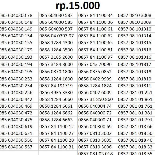 nomor perdana indosat oredo mentari im3 kartu perdana cantik