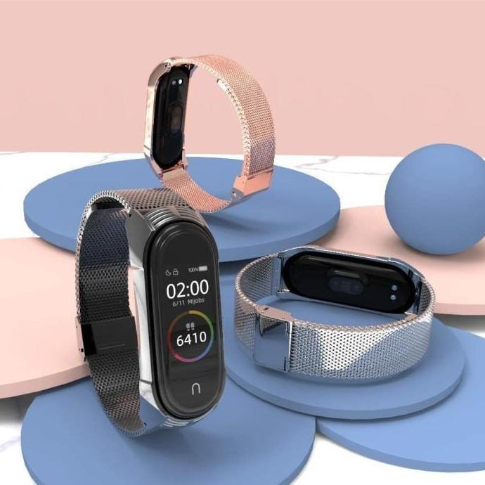 MIJOBS MiBand 5 MILAN TRANSFORMER Stainless Strap Xiaomi Mi Band 5 4 3