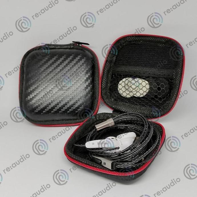 Earphone Vido Recable Black Ashura With Mic Free Case (Earbud Vido