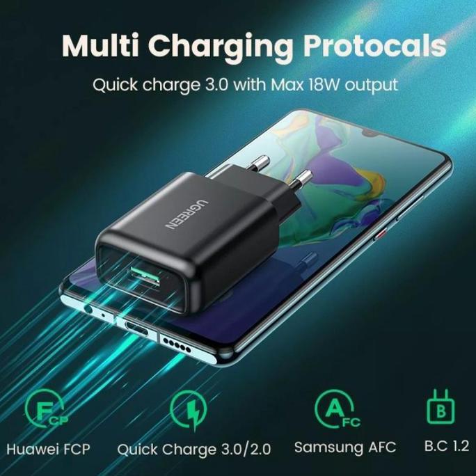 Ugreen 18W USB Charger With MFi Lightning Cable For Iphone 13 12 11 XR