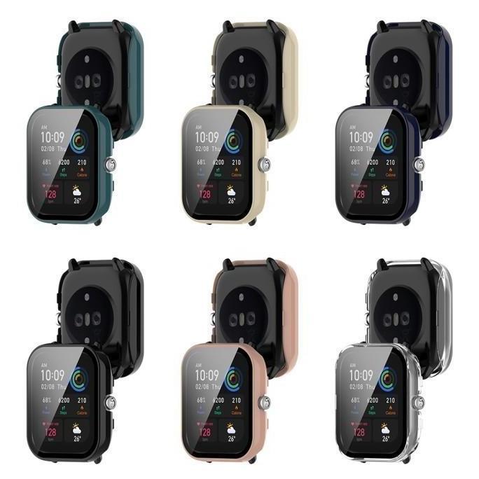 Hard Case PC Bumper 2in1 w/ Tempered Glass for Amazfit GTS4 GTS 4 MINI