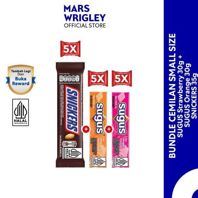 SUGUS & SNICKERS - Bundle Cemilan Small Size Kode 574