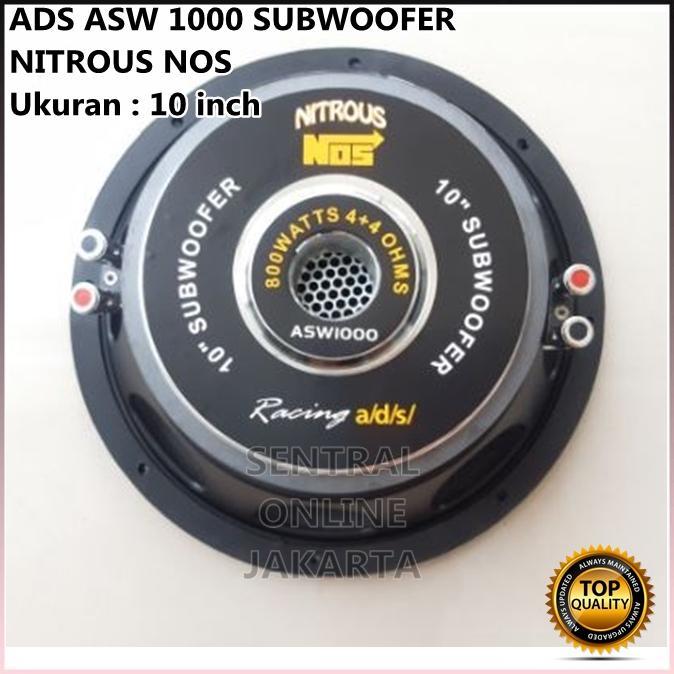 Murah Speaker Subwoofer 10 Inch Ads Asw1000 Nitrous Nos 10" Ads Asw 1000