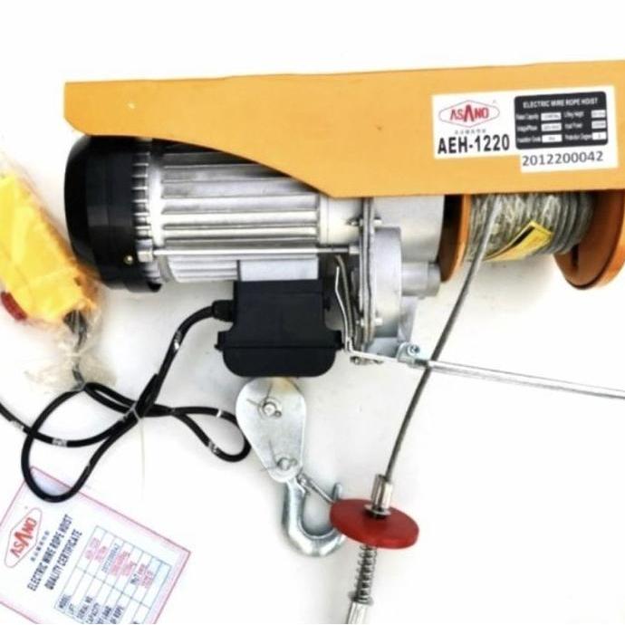%%%%] Electric Hoist ASANO Katrol Elektrik 1200 kg 20 Meter 12 Meter