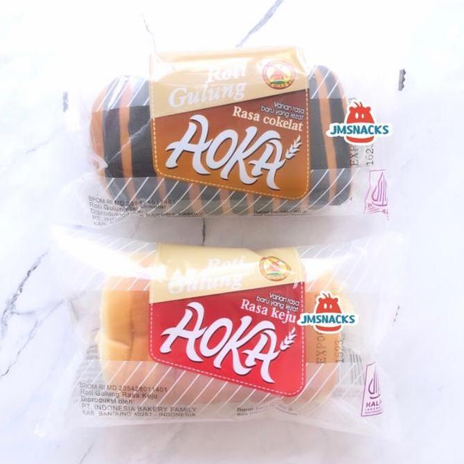 [PROMO] Roti Ropang AOKA / MOMOTARO / ROTI GULUNG 1 DUS - grosir viral rolung termurah diskon