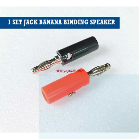 1 SET JACK BINDING BANANA MERAH HITAM JACK BANANA