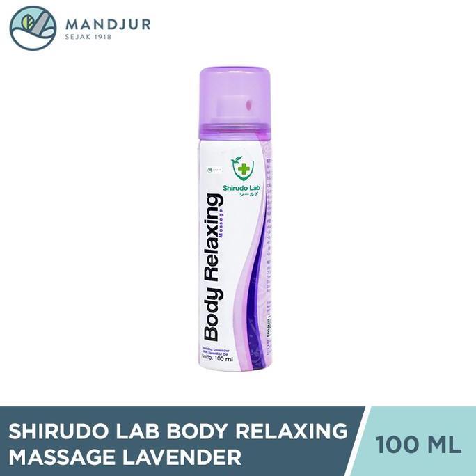 Shirudo Lab Body Relaxing Massage Spray Lavender 100 ml - Body Relaxant Relaksasi Otot