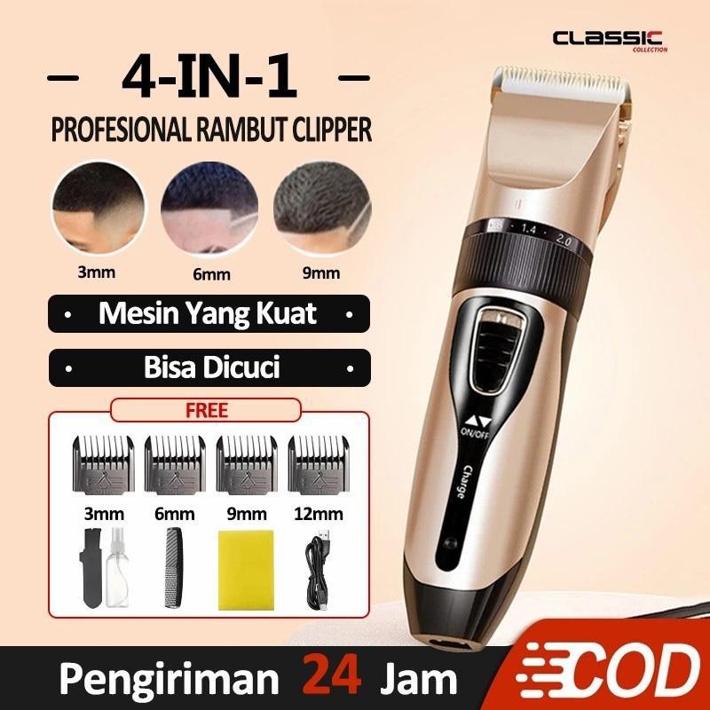 Profesional Rambut Clipper / Gunting Rambut Listrik Clipper / Gunting Rambut Isi Ulang Pemangkas / M