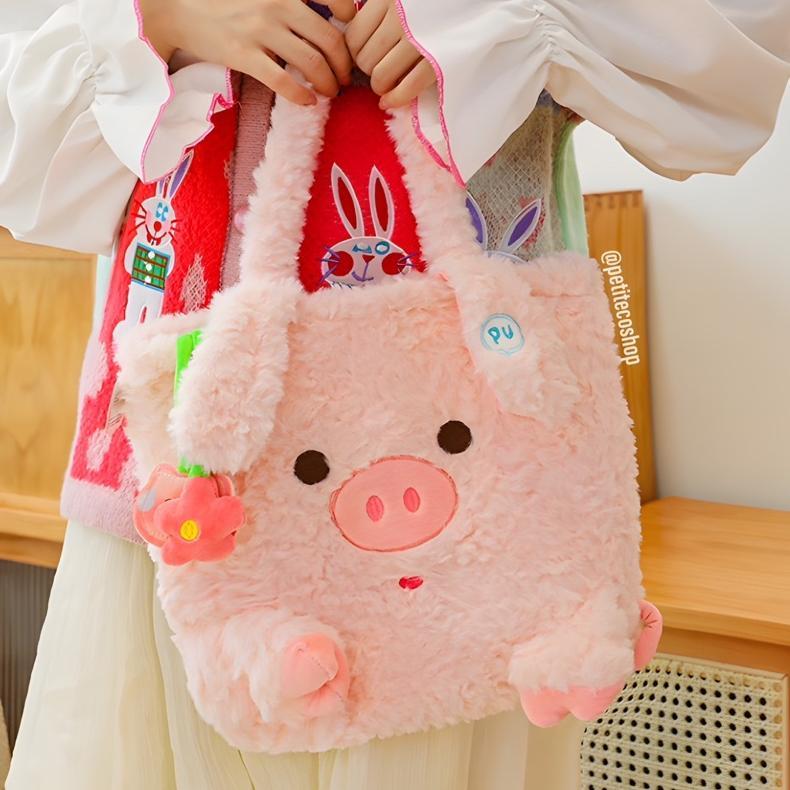 Flower Piggy Tote Bag Tas Babi Lucu