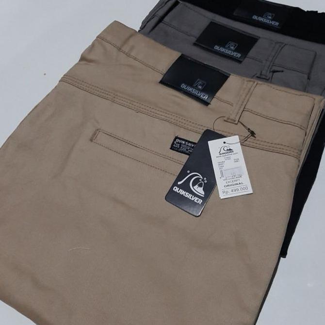 Celana Cinos Panjang Pria Formal Hitam Kerja Abu Hitam Jumbo / Ngaret /40-52