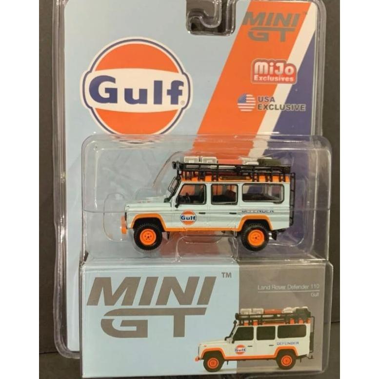 Promo MINI GT 156 LAND ROVER DEFENDER GULF BLISTER US VERSION Diskon