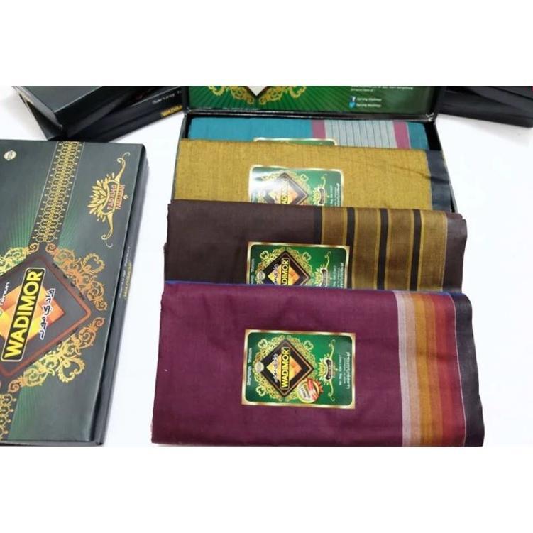 Sarung Wadimor Padang Horison Tiga Dara Klir Kain Samping Tenun Motif Kotak Kotak2 Dewasa Pria Laki 