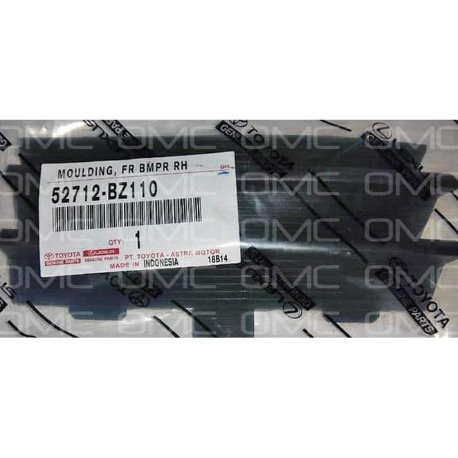 Garnish Cover Moulding Avanza 52712 Bz110 Bumper Bemper Depan Kanan 52712-Bz110