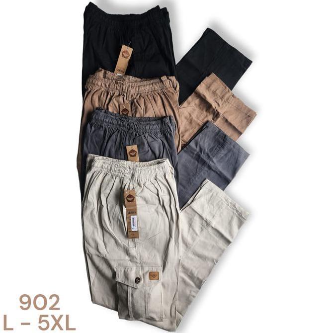 Celana Panjang Pinggang Celana Panjang Pinggang Karet Karet/Kolorjeanscargo/Pria/Wanita