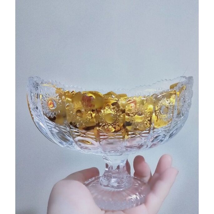 Cod / Capodimonte Toples Kaca Permen /  Kue Kering/ Toples Kaca /Tempat Buah  / Pajangan Memiliki Uk