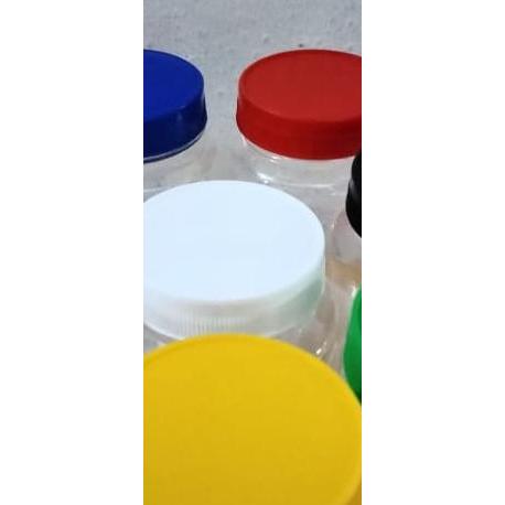 Toples Plastik Bening 320Ml Bulat (Isi 10 Pcs) Toples Bawang Toples Sambel Toples Mini Bulat Toples 